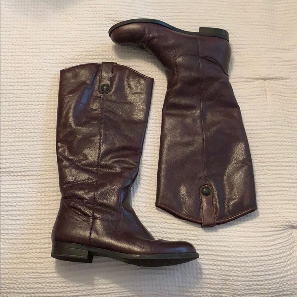 merona Burnish Red Leather Boots